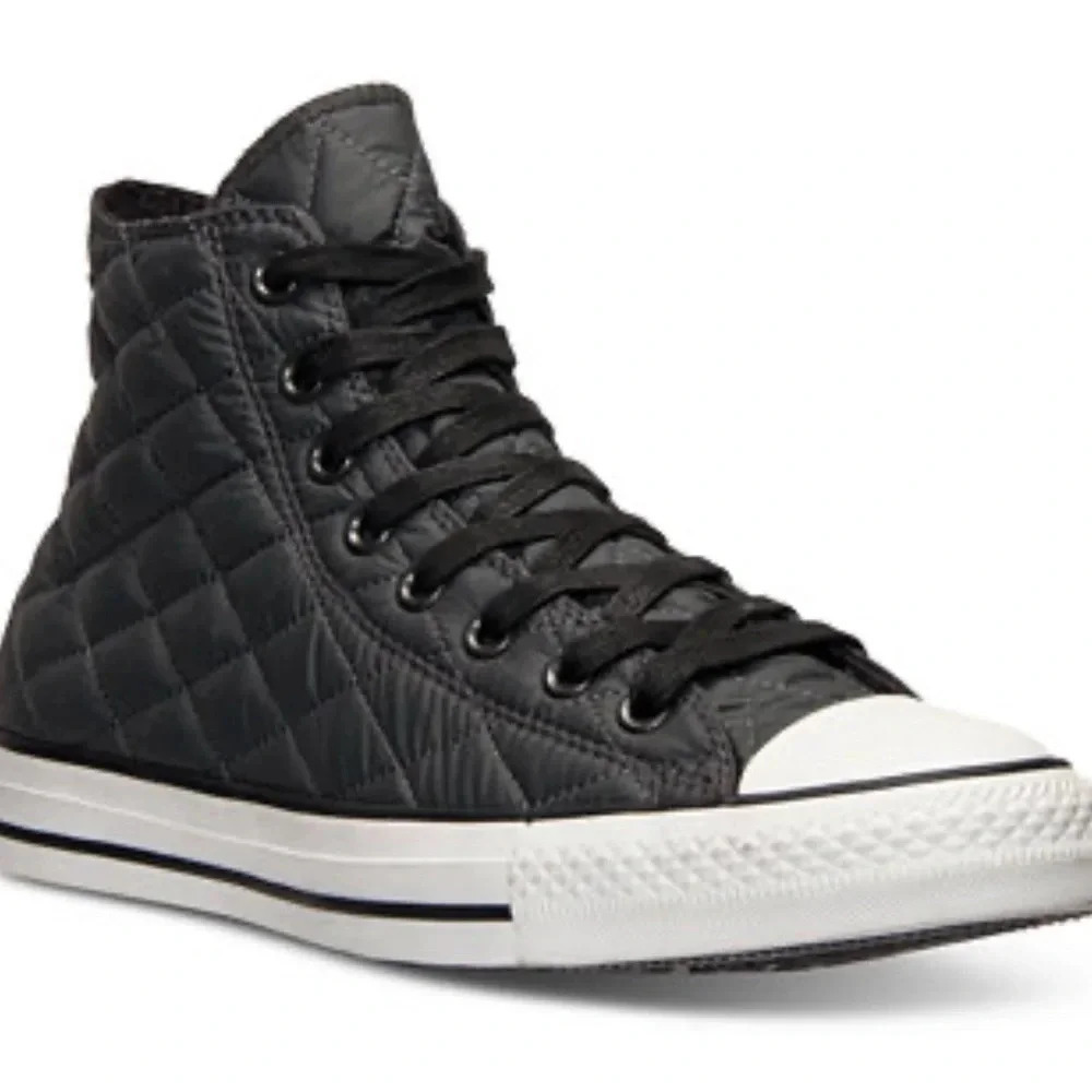 Converse All Star Chuck Taylor Black Quilted Lined Unisex Sneakers